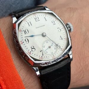 1920s Art Deco Waltham Enamel Case NOS